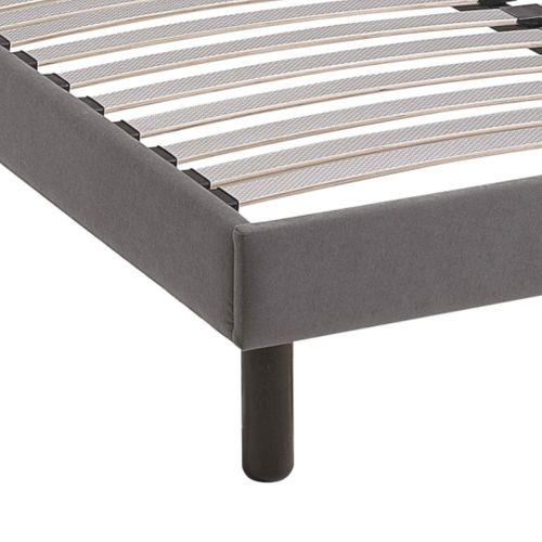 Sommier Kit Déco Tapissier Gris 80x200