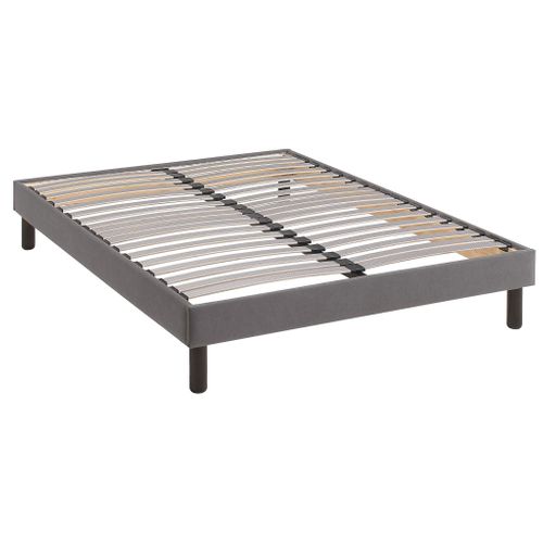 Sommier Kit Déco Tapissier Gris 160x200