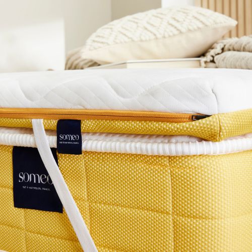 Surmatelas Mousse Ferme Aurore Soutien Ferme 130x190 - 2 Personnes - Accueil Moelleux
