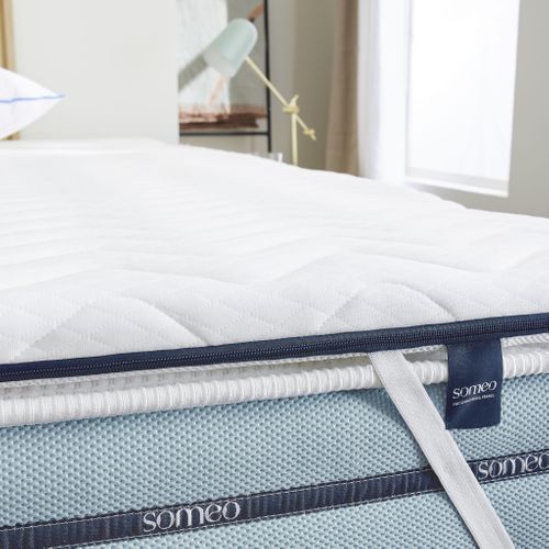 Surmatelas Mémoire De Forme 5 Cm Songe Soutien Mi-ferme 70x190 - 1 Personne - Accueil Très Moelleux