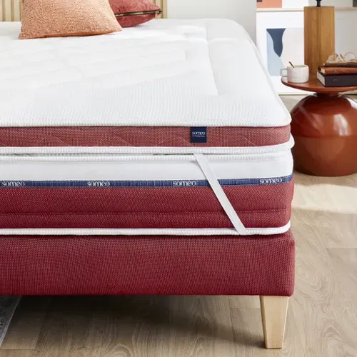 Surmatelas Latex Ferme Crépuscule Soutien Mi-ferme 90x190 - 1 Personne - Accueil Très Moelleux