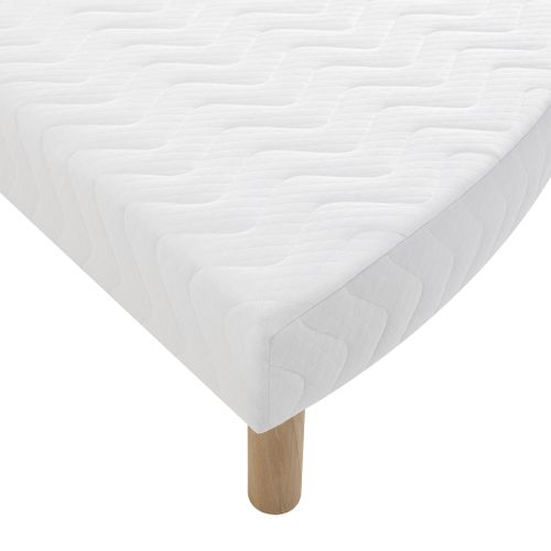 Sommier Rond Tapissier Blanc 215 Cm