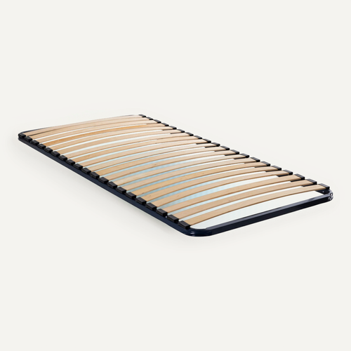 Sommier Cadre À Lattes Métal Confort Bleu Marine 110x200