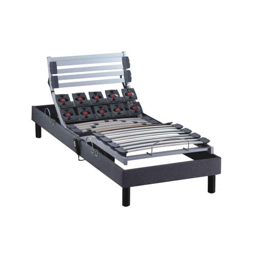 Sommier De Relaxation électrique à Lattes Anthracite 80x200