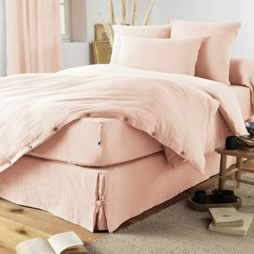 Housse De Couette Twin Pottery Barn Kids - Coton Blanc/Blush à Pois - Petite Tâche (Occasion)