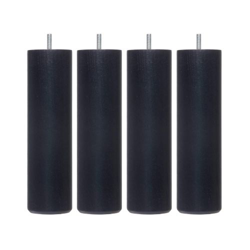 Pied Cylindrique Bois (lot De 4)
