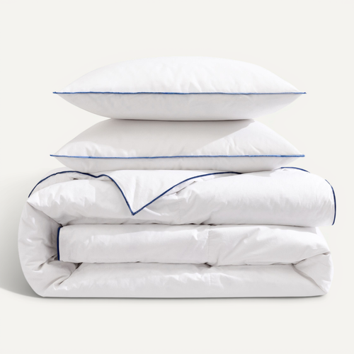Pack Couette Prestige Hôtellerie 240x220 Et Oreiller 70% Duvet De Canard Anti-allergènes