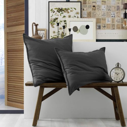 Lot De 2 Taies D'oreiller 50x70 Cm Motif Chat - Velours Doux, Impression Recto-verso - Pour Déco Salon, Chambre