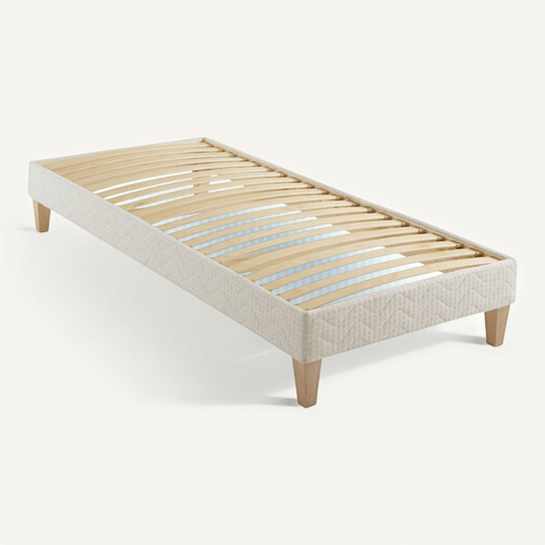 Sommier Déco Tapissier éco-responsable écru Aube 90x190