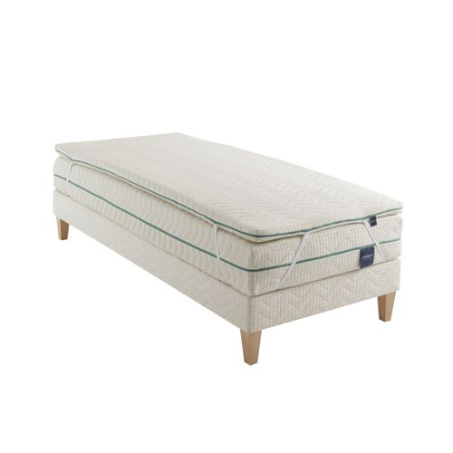 Surmatelas éco-responsable Latex Naturel Aube Soutien Mi-ferme 80 X 190 - Accueil Très Moelleux