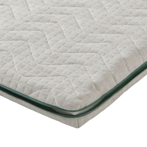 Surmatelas éco-responsable Latex Naturel Aube Soutien Mi-ferme 80 X 190 - Accueil Très Moelleux