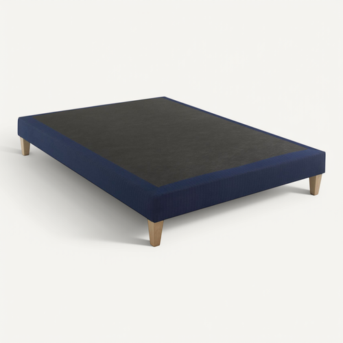 Sommier Déco Tapissier Bleu Marine Rêve 160x200