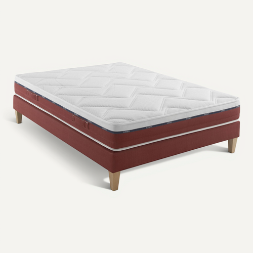 Ensemble Matelas Latex, Sommier Crépuscule 600 Soutien Mi-ferme 140 X 190
