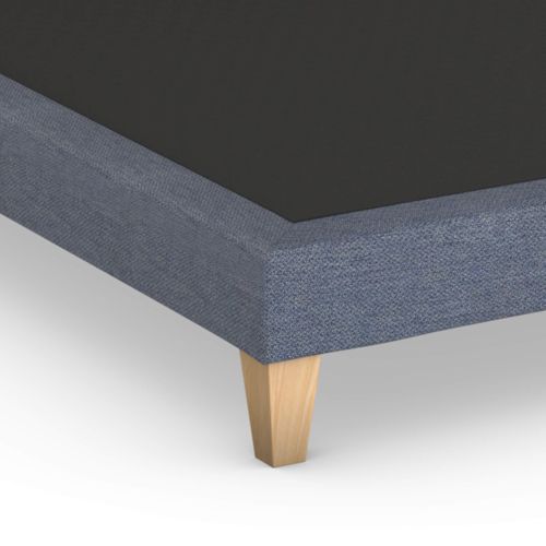 Sommier Déco Tapissier Bleu Océan - 2x100x210