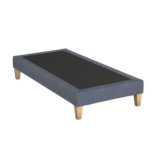 Sommier Déco Tapissier Bleu Océan - 2x100x210