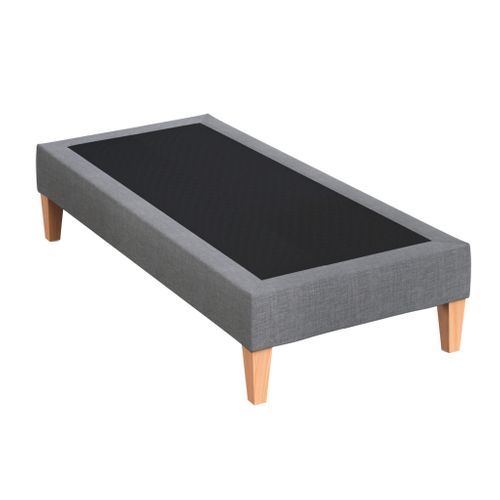 Sommier Déco Tapissier Gris Moyen 80x190