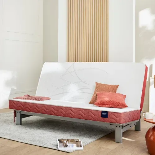 Matelas 100% Latex Crépuscule 400 Clic-clac Soutien Ferme 120x190 (60+60x190) - Accueil Moelleux