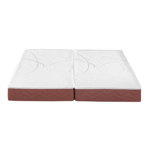 Matelas 100% Latex Crépuscule 400 Clic-clac Soutien Ferme 140x190 (70+70x190) - Accueil Moelleux