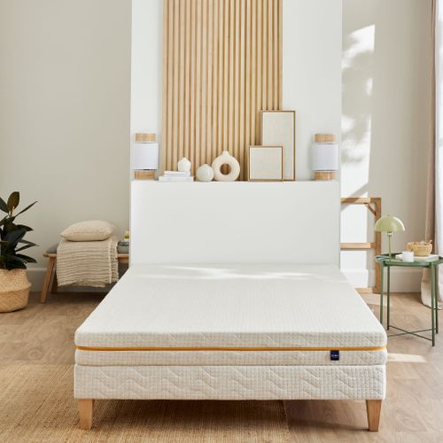 Matelas Mousse  80x200 cm Recyclée Aube 400 Soutien Très Ferme - 1 Personne - Accueil Dynamique