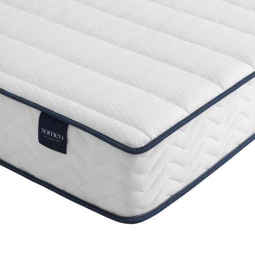 Ensemble Matelas Ressorts, Sommier Lune Et Pieds Rêve 300 Soutien Ferme 140x190 - 2 Personnes - Accu