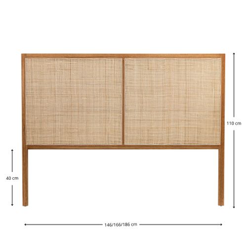 Tête De Lit Cannage En Chêne Massif 160 Cm