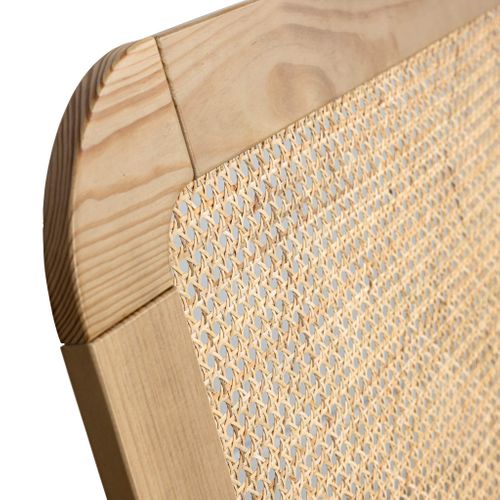 Tête De Lit Smoothcloud 140cm En Cannage Et Bois Naturel