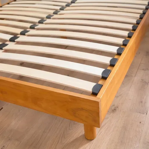 Sommier Kit En Bois Massif 13 Cm Noisette 140x190