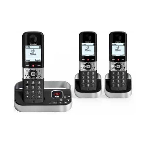 Téléphone Sans Fil Duo Avec Répondeur Noir F890voicetrionoir