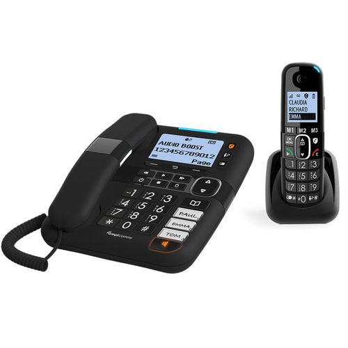 Téléphone Fixe Filaire Amplicomms 1580 Combo