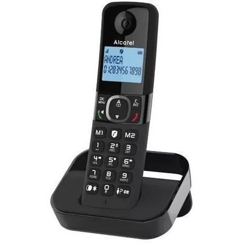 Téléphone Fixe Sans Fil - F860 Solo Noir - Sans Répondeur