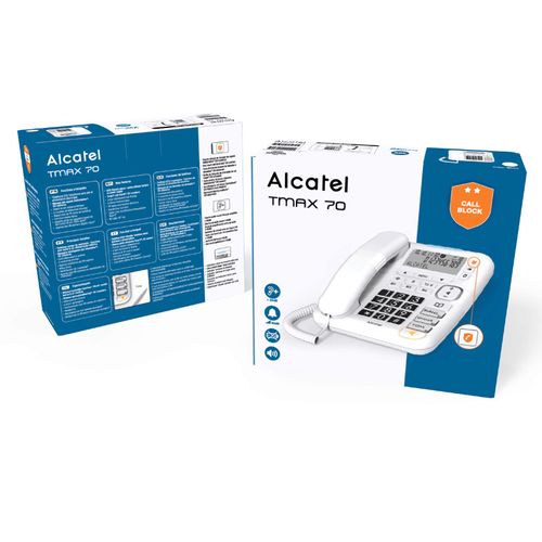 Téléphone Filaire 1 Combiné Tmax70blanc