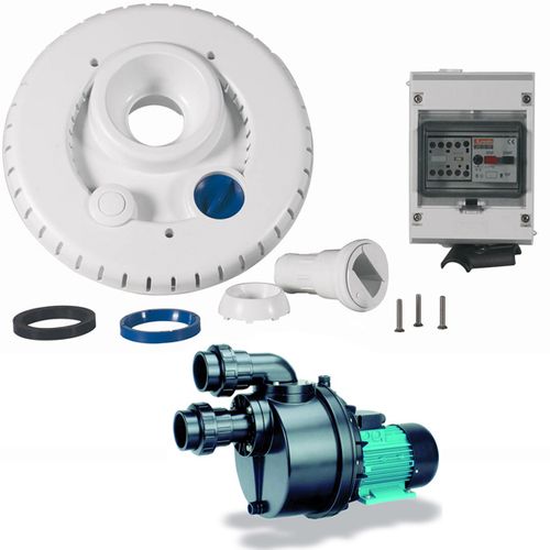 Kit Pompe 63m3/h + Facade + Coffret électrique Pour Nage à Contre Courant Ncr2 Nadorself 300 Mono