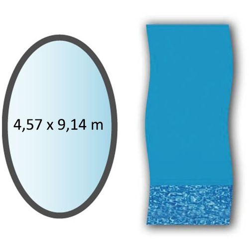 Liner Swirl Forme Ovale 4,57x9,14m Pour Piscine Hors Sol Li1530sb