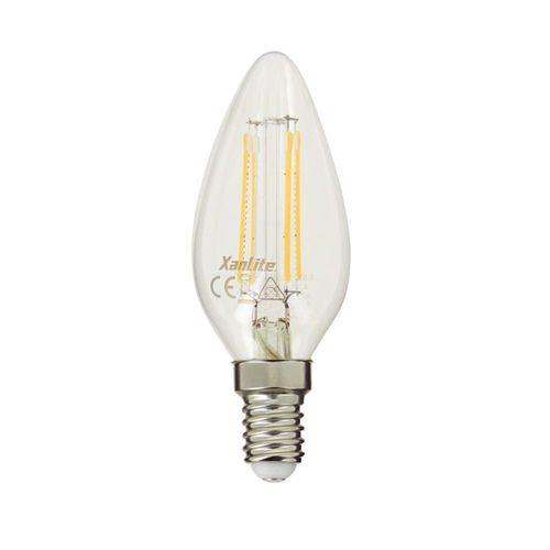 Ampoule à Filament LED Flamme, Culot E14, 4w Cons. (40w Eq.), Lumière Blanc Neutre