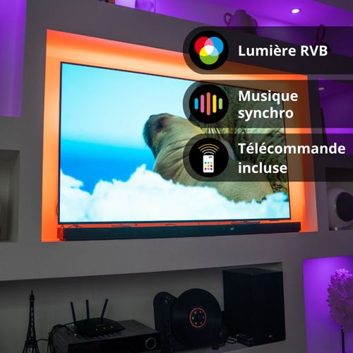 Ruban LED TV (kit Complet) - 2m - Rgb Multicolore