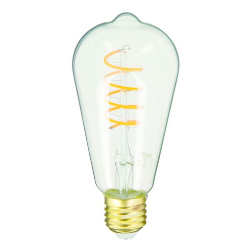 Ampoule déco LED 3W équiv 28W 300lm E27 Transparent vue de face