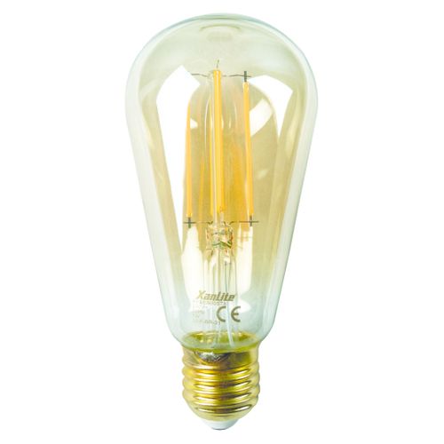 Ampoule Edison LED déco E27 Ambrée vue de face
