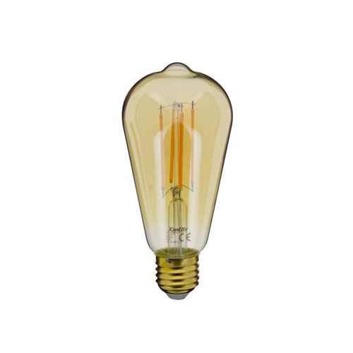 Ampoule Edison LED déco E27 Ambrée vue 3/4