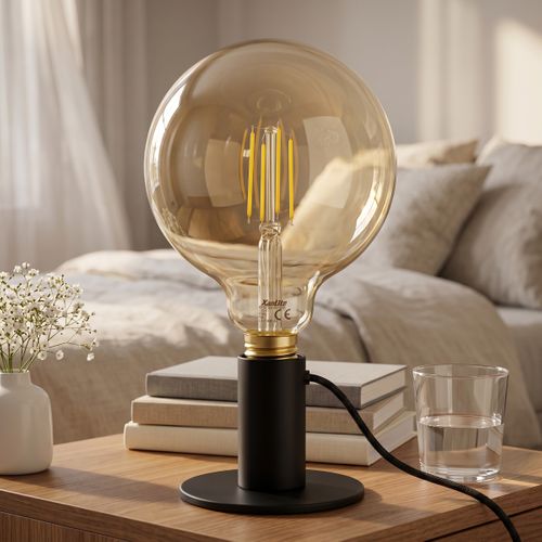 Ampoule LED filament E27 50W  Ambrée vue d'ambiance 1