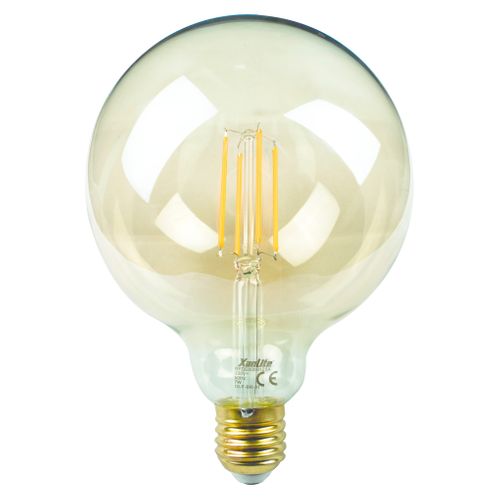 Ampoule LED filament E27 50W  Ambrée vue de face