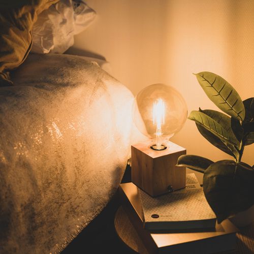 Lot 2 ampoules LED Globe E27 XANLITE DECO Verre ambré vue détaillée