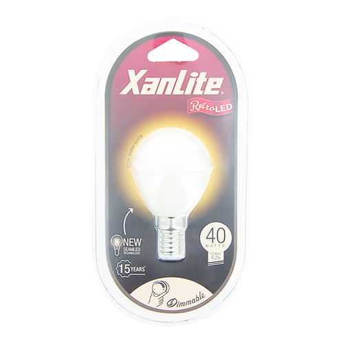 Ampoule LED E14 470 lumen - Blanc vue de face