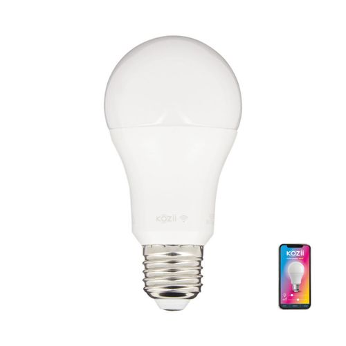 Ampoule Led Standard E27 RGB KOZII Blanche opaque vue 3/4