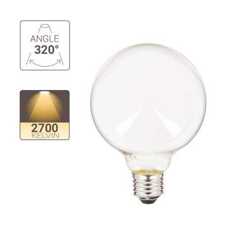 Ampoule Led B95 E27 75W  Blanc chaud vue détaillée