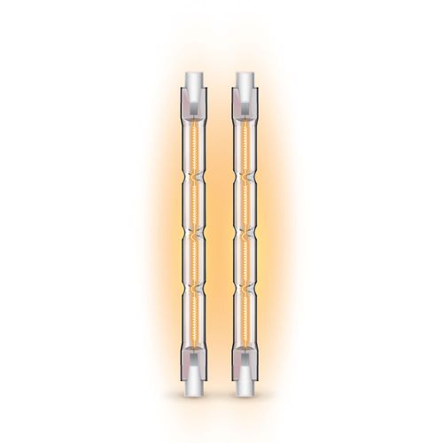 Lot 2 ampoules halogènes R7S XANLITE HOME Blanc chaud vue d'ambiance 1