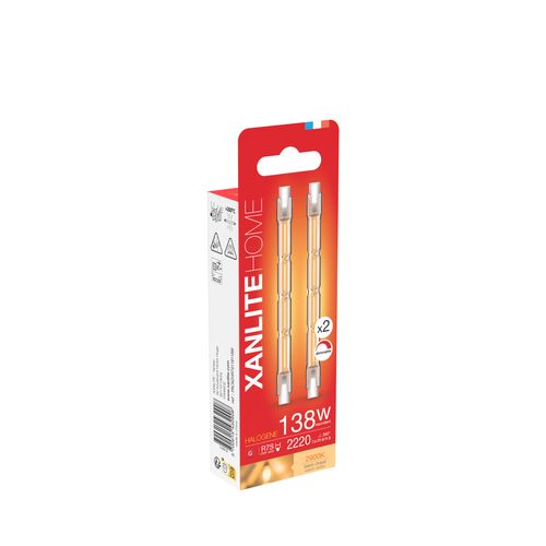 Lot 2 ampoules halogènes R7S XANLITE HOME Blanc chaud