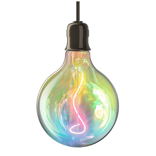 Ampoule LED Licorne E27 Globe  Blanc chaud vue de face