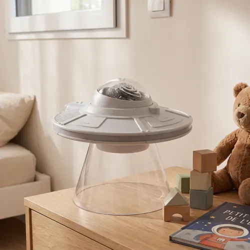 Veilleuse enceinte LED 24 cm SPACELITE Grise vue d'ambiance 1