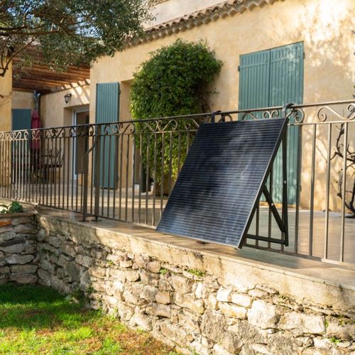 Panneau Solaire Kit Starter 150w, Ip67, Onduleur Wifi, Câble 3m