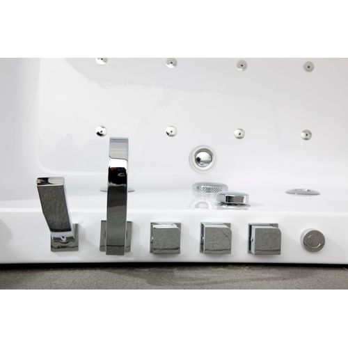 Baignoire Balnéo Droite Tahiti White Jets L170xl78xh60cm